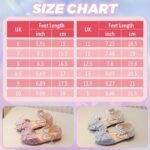 VTASQ Girl Sandals Glitter Princess Shoes Dress Up Bling Bowknot Flats Comfort Mary Jane Dance Party Cosplay Shoe for Little Girls - Image 5
