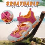 UOVO Boys Sandals Closed Toe Outdoor Sandals Trekking Hiking Sandals Athletic Summer Shoes Size 7 Toddler to 5 Big Kids - Image 2