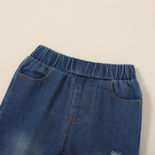 Kids Clothes 2pcs Girls Clothing T Shirt & Jeans Set for 12Months-5T Girls Perfect as Birthday or Baby Easter Outfit - Image 7