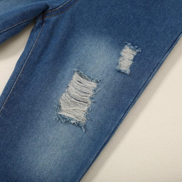 SOLOYEE Kids Clothes 2pcs Girls Clothing T Shirt & Jeans Set for 12Months-5T Girls Perfect as Birthday or Baby Easter Outfit - Image 8