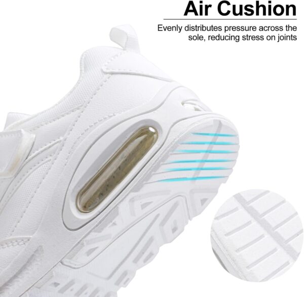 Kids Trainers Boys School Shoes Hoop and Loop Air Cushion Running Shoes - Image 3