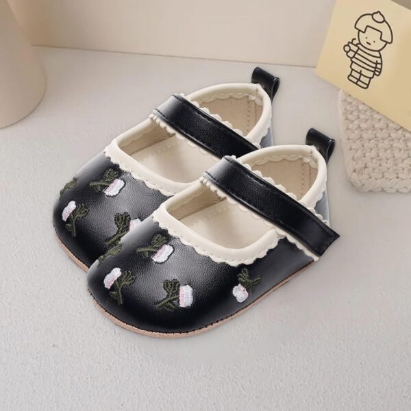 Black Loafers Toddler Kids Baby Girls Cute Canvas First Walk Casual Shoes Toddler School Shoes Girls - Image 7