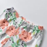 Toddler Baby Girl Clothes Solid Color Long Sleeve Ruffle Tops Flower Pants Bow Headband Outfits Set - Image 6