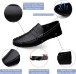 Men's Loafers Flat Breathable Casual Leather Moccasins Handmade Slip On Driving Business Shoes - Image 3