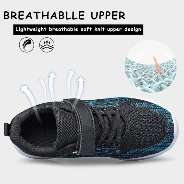 Boys Girls Trainers Kids Shoes Unisex Lightweight Breathable Athletic Running Tennis Fitness Sneakers for Toddler/Little Kid/Big Kid - Image 6