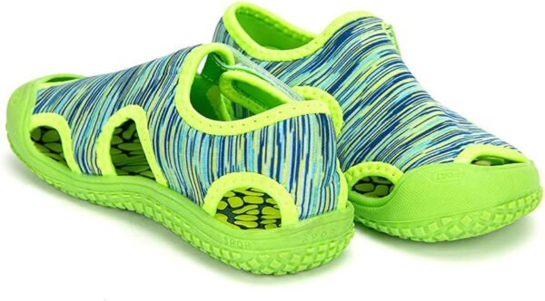 Hitmars Boys Sandals Open Toe Girls Sandals Sports Summer Kids Trekking Shoes Breathable Beach Pool Camouflage Knit Blue Pink Purple Size 4-12 UK Child - Image 6