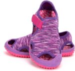 Hitmars Boys Sandals Open Toe Girls Sandals Sports Summer Kids Trekking Shoes Breathable Beach Pool Camouflage Knit Blue Pink Purple Size 4-12 UK Child - Image 5