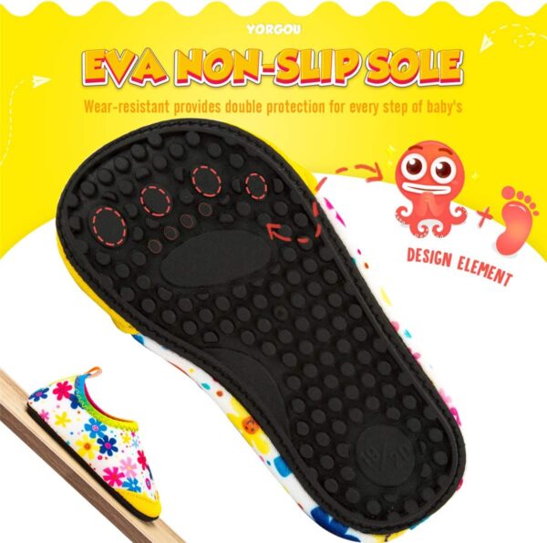 Baby Boys Girls Water Shoes Toddler Beach Shoes Barefoot Aqua Socks Non-Slip for Pool Beach - Image 5