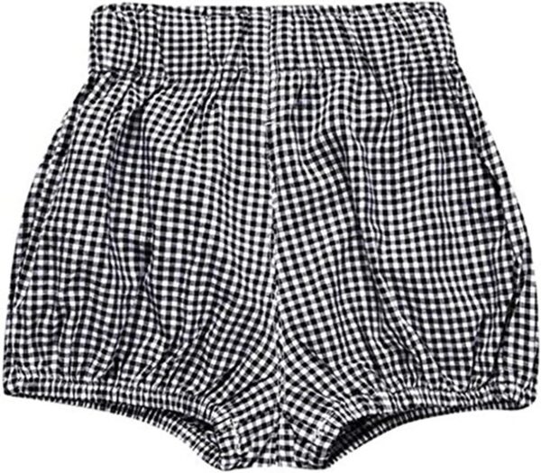 3 Pack of Little Baby Girls Boys Cotton Linen Blend Cute Bloomer Shorts - Image 3