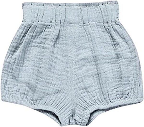 3 Pack of Little Baby Girls Boys Cotton Linen Blend Cute Bloomer Shorts - Image 6