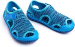 Hitmars Boys Girls Sandals Kids Summer Breathable Walking Sandal Anti Slip Infant Toddler Beach Shoes Pink Purple Blue Grey Green (Toddler/Little Kid/Big Kid) Blue1 4.5 UK Child EU 21 - Image 4