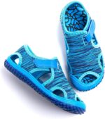 Hitmars Boys Girls Sandals Kids Summer Breathable Walking Sandal Anti Slip Infant Toddler Beach Shoes Pink Purple Blue Grey Green (Toddler/Little Kid/Big Kid) Blue1 4.5 UK Child EU 21 - Image 7