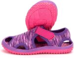 Hitmars Boys Sandals Open Toe Girls Sandals Sports Summer Kids Trekking Shoes Breathable Beach Pool Camouflage Knit Blue Pink Purple Size 4-12 UK Child - Image 2