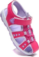 Daclay Girl's Sandals Soft Sole White Princess Comfortable Boys Kids Sandals