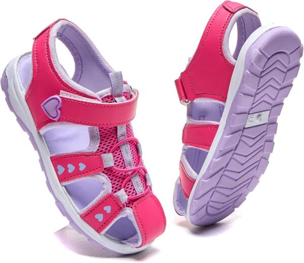 Daclay Girl's Sandals Soft Sole White Princess Comfortable Boys Kids Sandals - Image 3