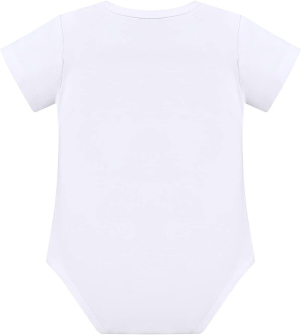 FYMNSI Baby Girl 1st Birthday Outfit Flower Printed Cotton Short Sleeve Romper Tutu Tulle Skirt Crown Headband 3pcs Set - Image 3