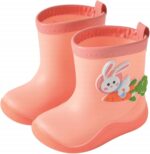 Baby Shoes 12 18 Months Boys Outdoor Babies Cute Rabbit Character Rain Shoes Children's Rain Shoes Boys and Girls Water Shoes Baby Rain Boots Water Boots Baby Shoes Girls 18 24 Monthsunisex Baby