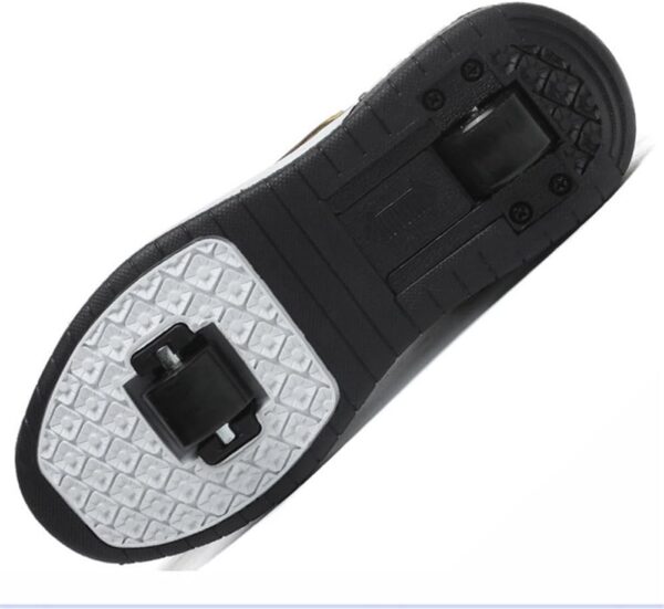 ENEN Kids Roller Skate Shoes for Boys Girls, Skateboarding Shoe Outdoor Parkour Shoes with 2-Wheels Unisex Retractable Skating Shoes for Children's Park Sports Walking - Image 6