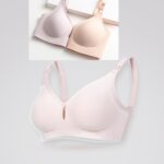 ZUMIY Nursing Maternity Bra Ultra Smooth, Seamless Pregnancy Breastfeeding Bra with Thin Cup Removable Pads, Natural Shape, Sleep Nursing Bralette - Image 6