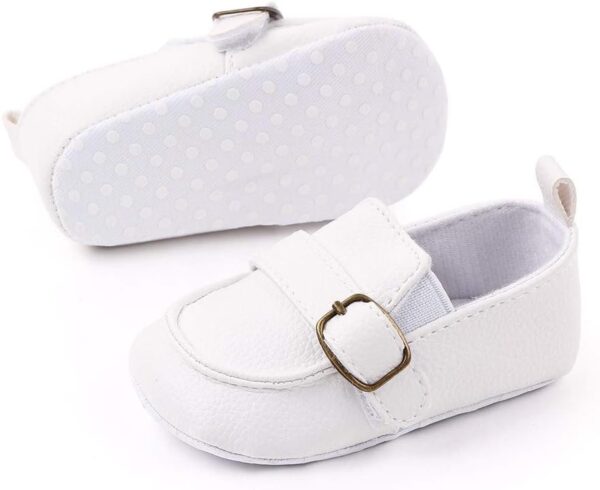 MASOCIO Baby Boys Moccasin Shoes Infant First Walking Soft Sole Anti-Slip Casual Flats Crib Shoes - Image 4