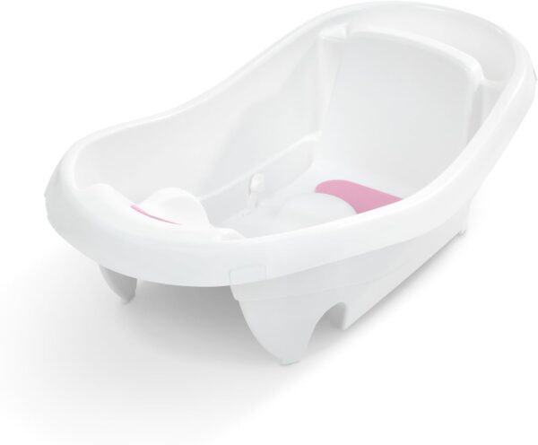 Summer by Ingenuity Comfy Clean Deluxe Newborn to Toddler Bather, 0-24 Months, Pink - Image 11