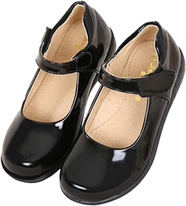 Lnafan Girls’ Cute School Uniform Dress Shoes Princess Mary Jane Flats(Toddler/Little Kid/Big Kid) - Image 2