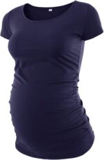Love2Mi 3PCS Maternity Shirt Short Sleeves Maternity Wear T-Shirt Casual Maternity Tops - Image 4