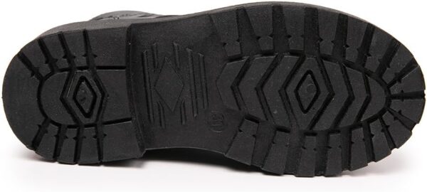 WZRUISEN Boys and Girls' Boots Knight High Top Waterproof Shoes Fashion Side Zipper Cowhide Boots - Image 6