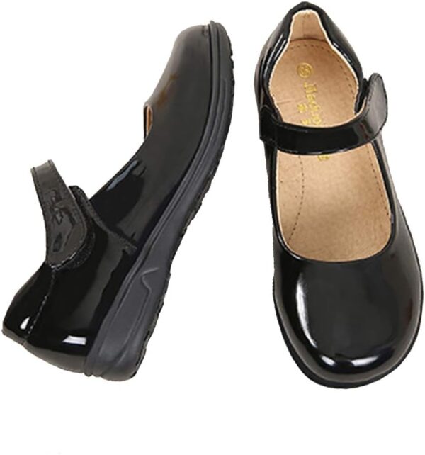 Lnafan Girls’ Cute School Uniform Dress Shoes Princess Mary Jane Flats(Toddler/Little Kid/Big Kid) - Image 3