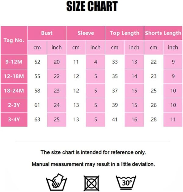 Unisex Baby Summer Clothes Set Top + Short 2Pcs Outfits 3D Flower Decoration Toddler Clothing Sets for 9M-4Y Boys and Girls - Image 7