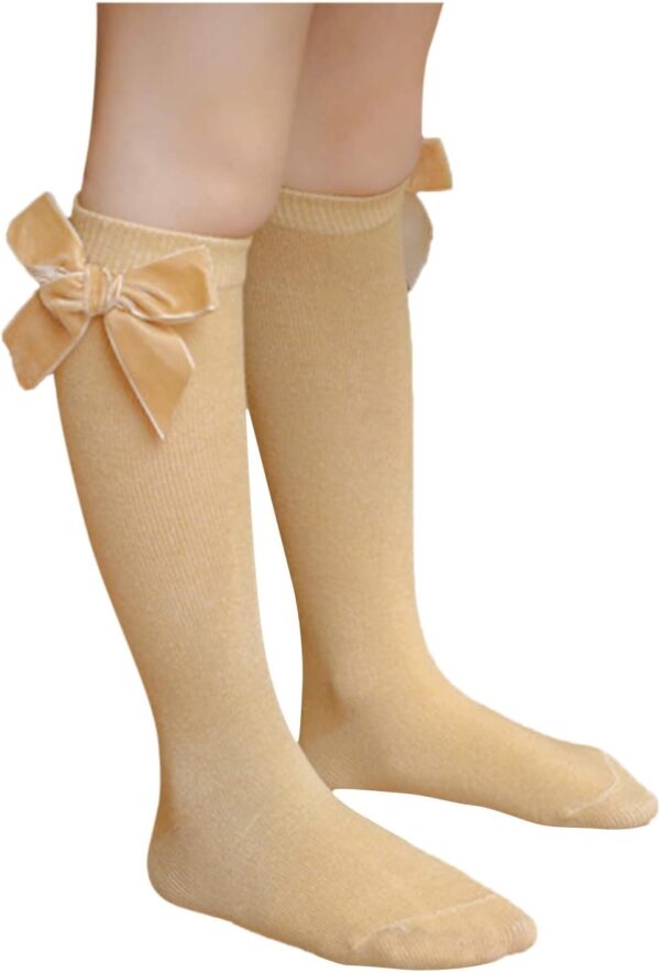 IQYU Soft Sole Baby Shoes Non-Slip Socks Shoes Warm Winter Socks Baby Shoes 0-9 Months Baby Shoes 6-12 Months Christening Shoes Boys Winter Baby Shoes Girls, beige, 3-18 Months - Image 3