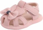 Toddler Baby Girl Shoes Breathable Shoe Dew Toe Shoe Bag Head Sandals Girl Sandals Baby Soft Shoe Covers Sandals for 0 to 2 Years Toddler Girl Sandals