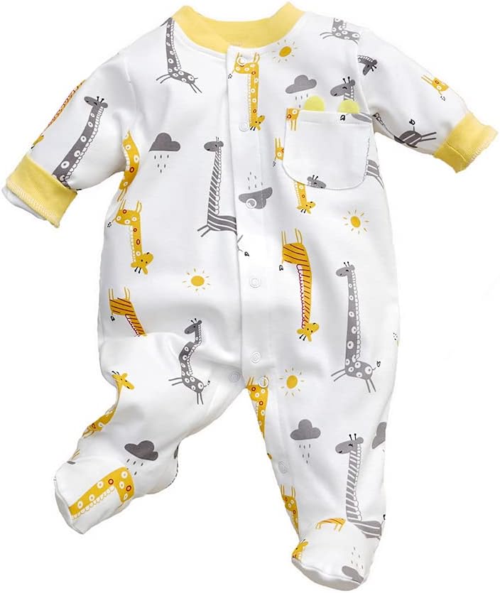 51FEFShpWuL._AC_SL1020_.jpg KIDDLETOWN Baby Clothes Girl Long Sleeve Romper, Cute Newborn Bodysuits, Cartoon Baby Girls Clothes, Baby Grows Outfits Romper Set, Unisex Baby Clothing Baby Gift, Cotton Pajamas Newborn Baby Clothes - Image 1