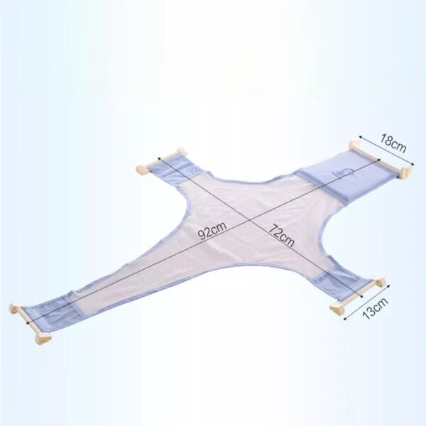 Coo11 Baby Bath Seat Support Pad, Adjustable Net for Bathtub, Non-Slip Universal Bath Seat Cushion Baby Accessories, Safety Four-Pointed Buckle Floating Bathing for Newborn (Blue) - Image 5