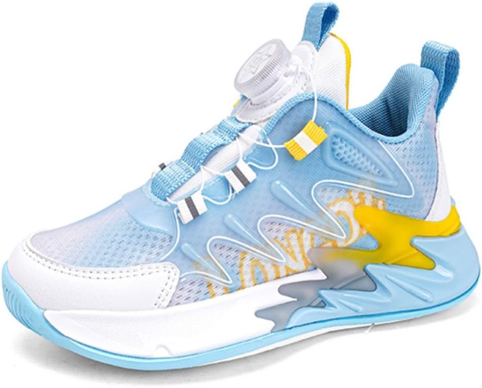 51I6loLkscL._AC_SL1200_.jpg Light and Comfortable Fashion Boys' Basketball Shoes Children's Sports ShoesSports Running Shoes - Image 1