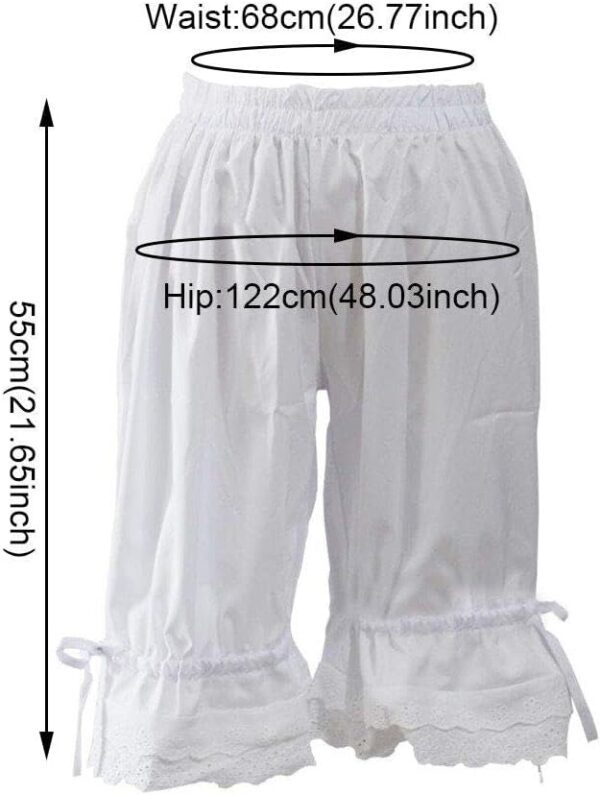 Women Bloomer Victorian Steampunk Bloomers for Girls Lolita Ruffled Lace Pumpkin Short Pantaloons Underdress - Image 5