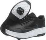 ENEN Kids Roller Skate Shoes for Boys Girls, Skateboarding Shoe Outdoor Parkour Shoes with 2-Wheels Unisex Retractable Skating Shoes for Children's Park Sports Walking