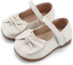 MASOCIO Girls Mary Jane Shoes Bow Toddler Kids School Shoes Flat Dress Shoes (Toddler/Little Kid) - Image 2