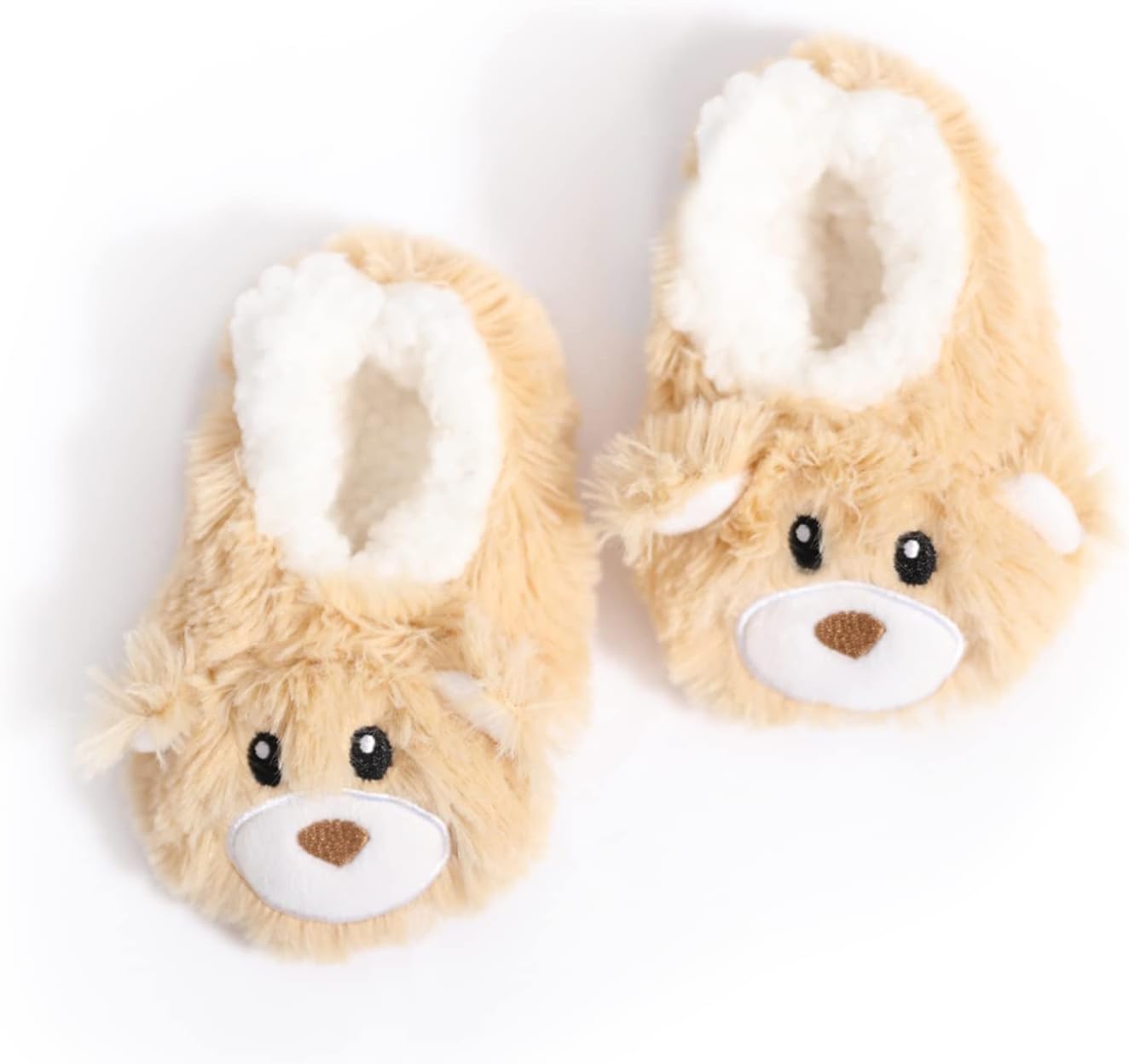51KdC7wrdjL._AC_SL1500_.jpg Splosh Toddler's Slippers - Slippers with adorable designs to keep your toddler warm in soft, comfy and fluffy slippers. Machine washable with non-skid soles! - Image 1