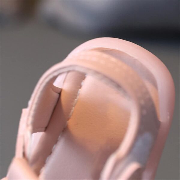 Girls Sandals Size 2 Toddler Baby Girl Shoes Breathable Shoe Dew Toe Shoe Bag Head Sandals Girl Sandals Baby Soft Shoe Sandals for 0 to 3 Years Toddler Swim Shoes - Image 3
