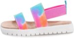 MIXIN Girls Sandals Open Toe Flat Sandals summer shoes for Little Kids Big Kids