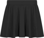 iEFiEL Kids Girls Sports Outfit Stripe Stand Collar Zipper Sweatshirt with Athletic Skirt Sets Dancewear Activewear - Image 6