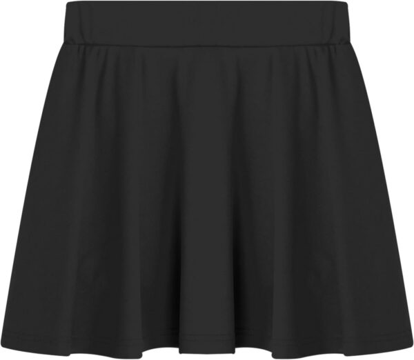 iEFiEL Kids Girls Sports Outfit Stripe Stand Collar Zipper Sweatshirt with Athletic Skirt Sets Dancewear Activewear - Image 6