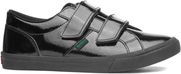 Kickers Kody Girls Black Leather School Shoe - Image 2