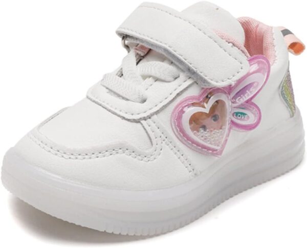 SRTUMEY Trainers Girls Toddler Children Baby Athletic Shoes Kids Led Light Up Luminous Sneakers Boots Outdoor Non-Slip Sport Running Shoes - Image 2