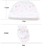 Kiddiezoom Baby Boys Girls Cotton Cap Mitten - 10 Pack Soft Cotton Baby Hats Baby Scratch Mitten Gloves Mitten - Image 4