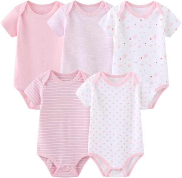Newborn Baby Clothes Sets 23-Piece, 5-pack Bodysuit+3PJS and Accessories for 0-6 Months - Image 3