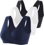 COLOMI Maternity Nursing Bra Wireless Cotton Breastfeeding Bra for Sleep