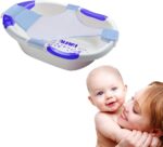 Coo11 Baby Bath Seat Support Pad, Adjustable Net for Bathtub, Non-Slip Universal Bath Seat Cushion Baby Accessories, Safety Four-Pointed Buckle Floating Bathing for Newborn (Blue)