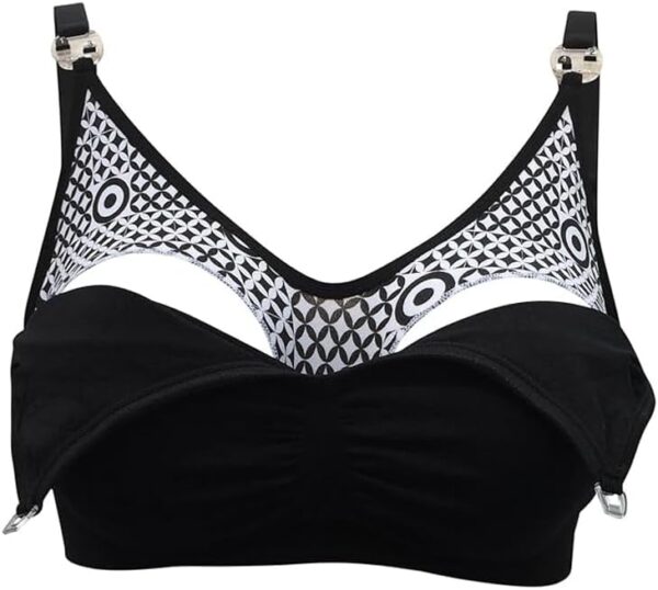 Maya Lux Comfort Bra - Pregnancy, Breastfeeding Bra with Reminder Clasp - Seamless Design - with Original BabyFocus Print - Use with Foam Pads or Breast Pads - Image 3